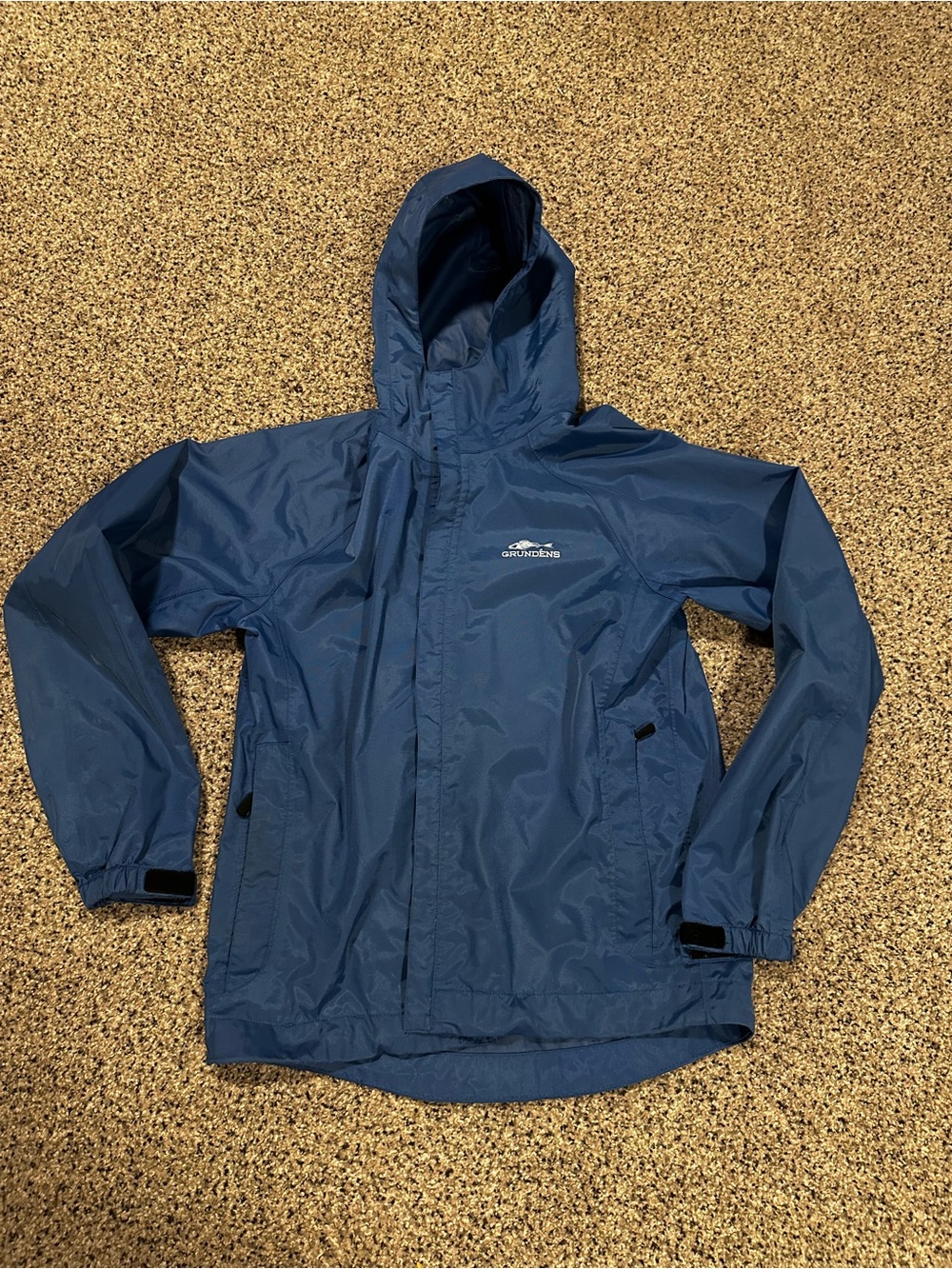 Men's Waterproof Hooded Raincoat - Navy Blue